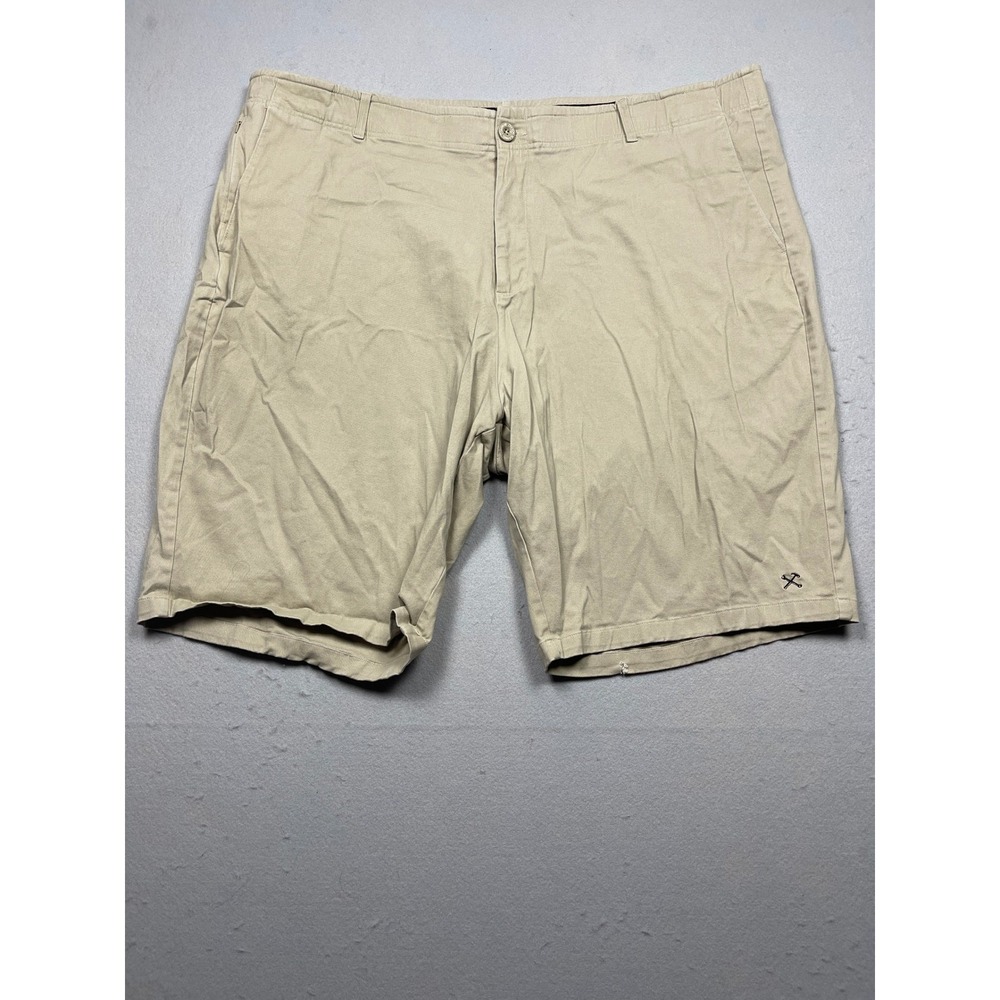 Dixxon D-Flex Mens Khaki Tan Chino Shorts Size 46 Workwear Casual Flex Waist